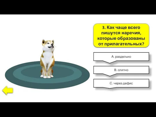 3. Как чаще всего пишутся наречия, которые образованы от прилагательных? А.