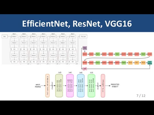 EfficientNet, ResNet, VGG16 / 12