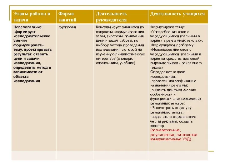 Программа проекта