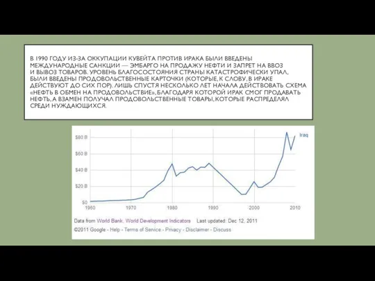 В 1990 ГОДУ ИЗ-ЗА ОККУПАЦИИ КУВЕЙТА ПРОТИВ ИРАКА БЫЛИ ВВЕДЕНЫ МЕЖДУНАРОДНЫЕ