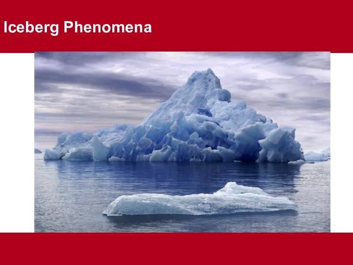 Iceberg Phenomena