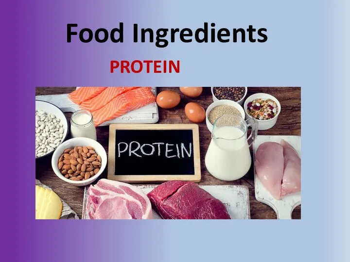 Food Ingredients PROTEIN