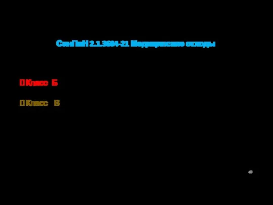 СанПиН 2.1.3684-21 Медицинские отходы Изменилась классификация отходов классов опасности Б и