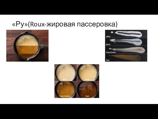 «Ру»(Roux-жировая пассеровка)