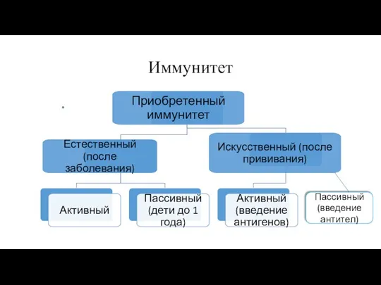 Иммунитет Пассивный (введение антител)