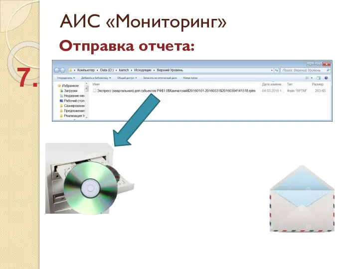 АИС «Мониторинг» Отправка отчета: 7.