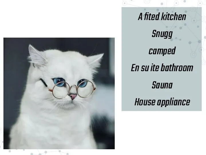 A fited kitchen Snugg camped En su ite bathroom Sauna House appliance