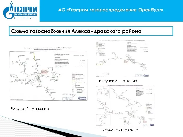 АО «Газпром газораспределение Оренбург» Схема газоснабжения Александровского района Рисунок 1 -