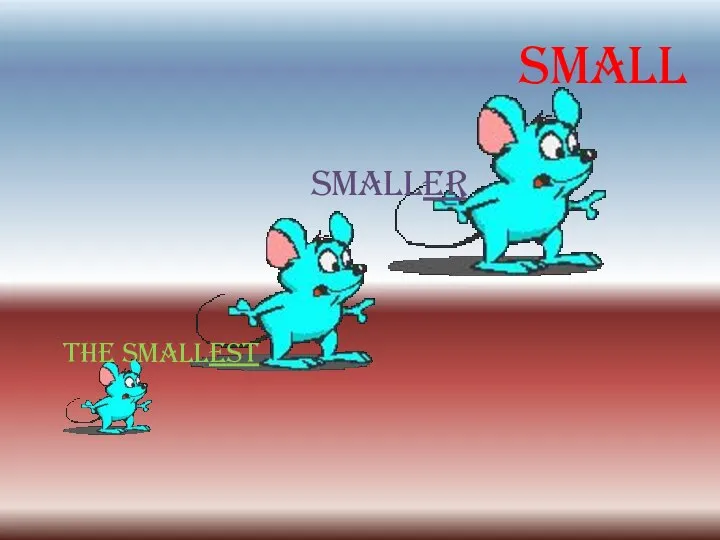 Small Smaller The smallest