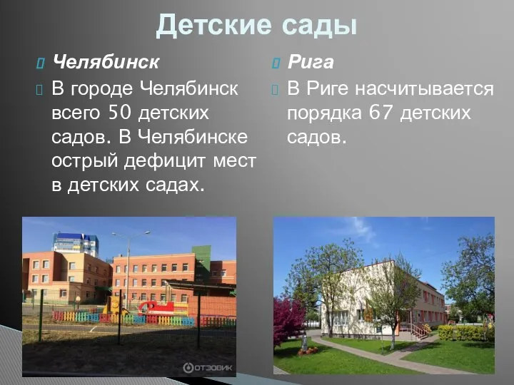 Челябинск В городе Челябинск всего 50 детских садов. В Челябинске острый
