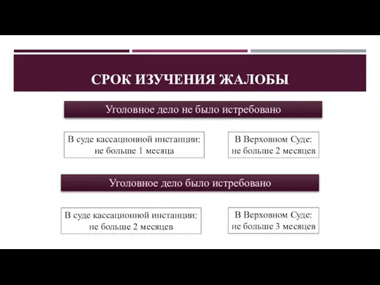 СРОК ИЗУЧЕНИЯ ЖАЛОБЫ Уголовное дело не было истребовано В суде кассационной