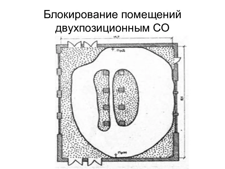 Блокирование помещений двухпозиционным СО