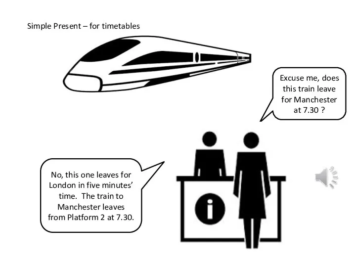 Excuse me, does this train leave for Manchester at 7.30 ?