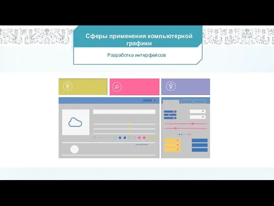 Сферы применения компьютерной графики Разработка интерфейсов