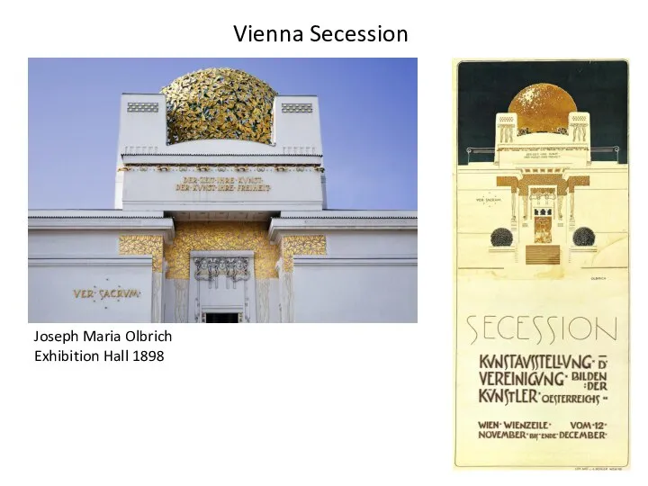 Vienna Secession Joseph Maria Olbrich Exhibition Hall 1898