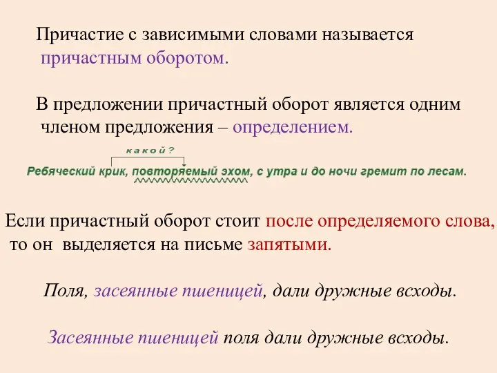 Причастие с зависимыми словами называется причастным оборотом. В предложении причастный оборот