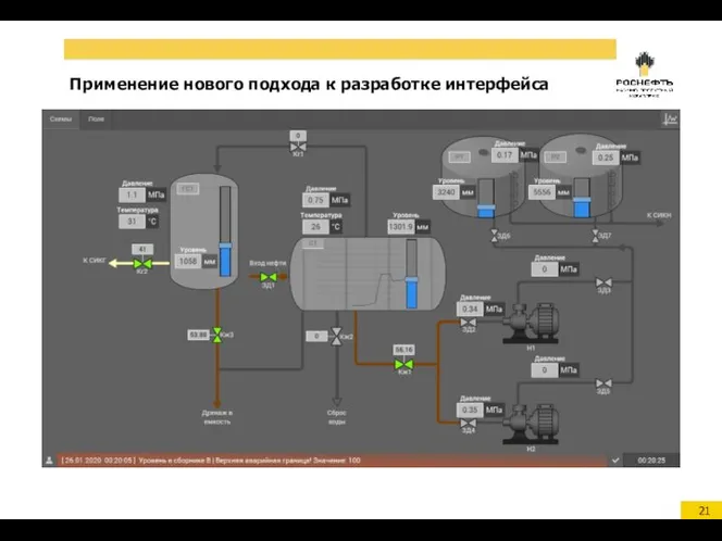 Применение нового подхода к разработке интерфейса