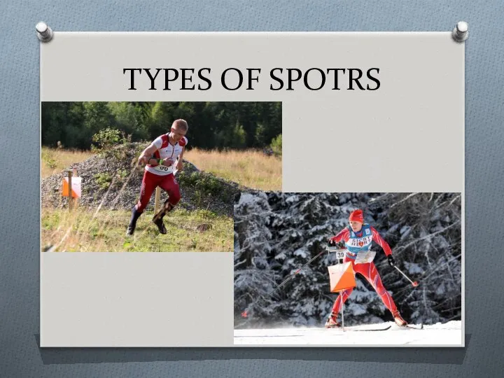 TYPES OF SPOTRS