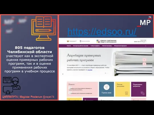 https://edsoo.ru/ 805 педагогов Челябинской области участвуют как в экспертной оценке примерных