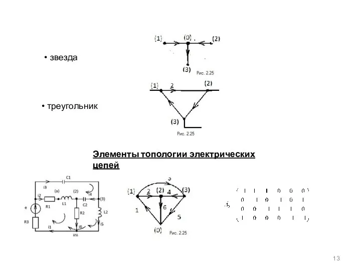 звезда треугольник Элементы топологии электрических цепей