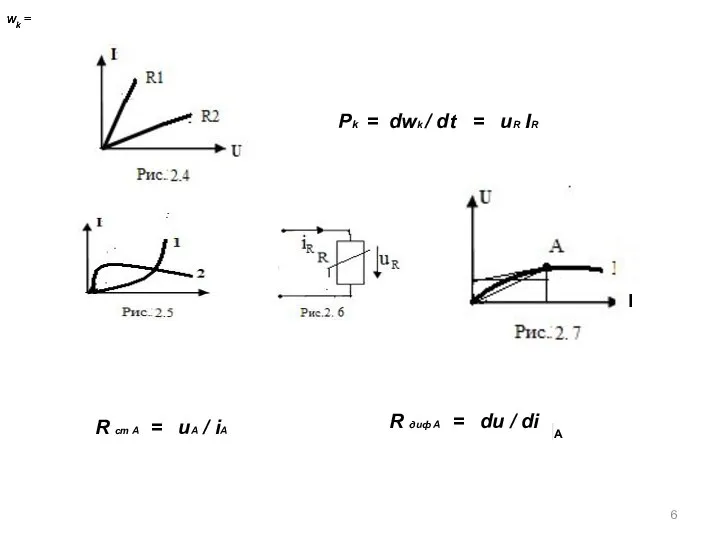 Pk = dwk / dt = uR IR wk = .