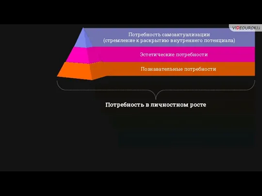 Потребность в безопасности Потребность в принадлежности и любви Потребность в уважении