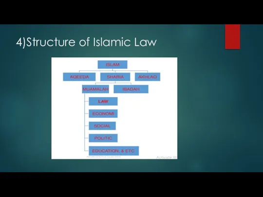 4)Structure of Islamic Law