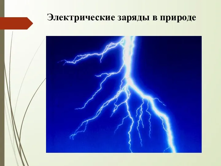 Электрические заряды в природе