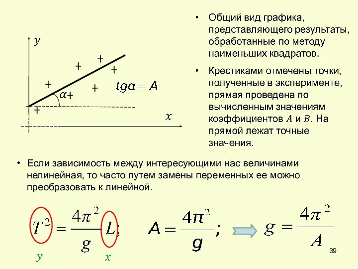 Если зависимость между интересующими нас величинами нелинейная, то часто путем замены