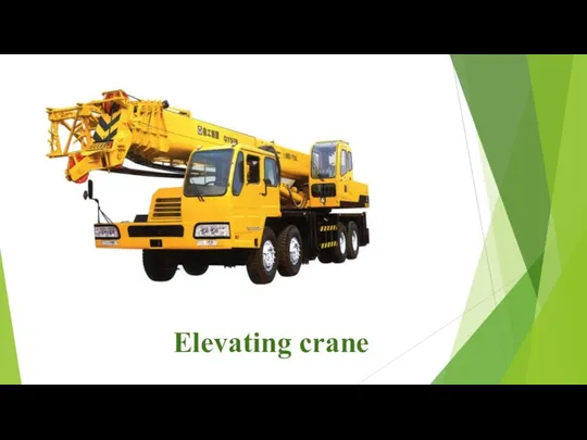 Elevating crane