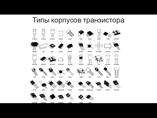 Типы корпусов транзистора