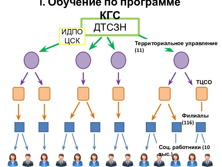 ДТСЗН ТЦСО(37) Филиалы (116) ИДПО ЦСК Территориальное управление (11) Соц. работники