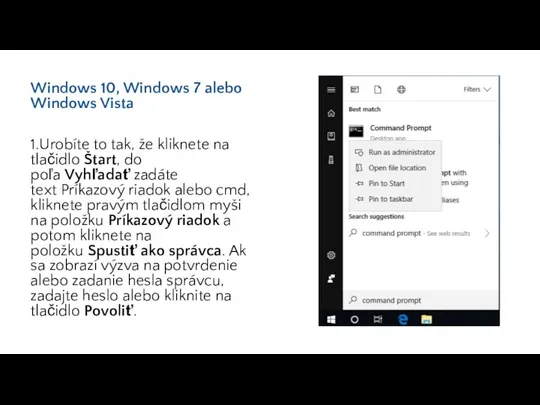 Windows 10, Windows 7 alebo Windows Vista 1.Urobíte to tak, že