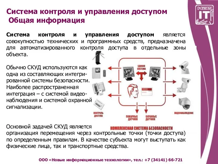 Система контроля и управления доступом Общая информация ООО «Новые информационные технологии»,