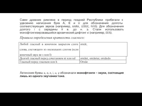 Сами древние римляне в период поздней Республики прибегали к удвоению написания