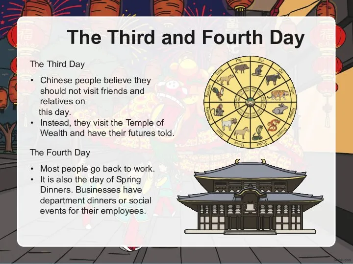The Third and Fourth Day The Third Day Chinese people believe