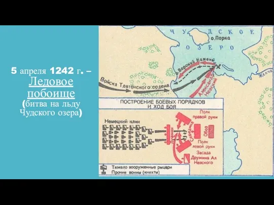 5 апреля 1242 г. – Ледовое побоище (битва на льду Чудского озера)