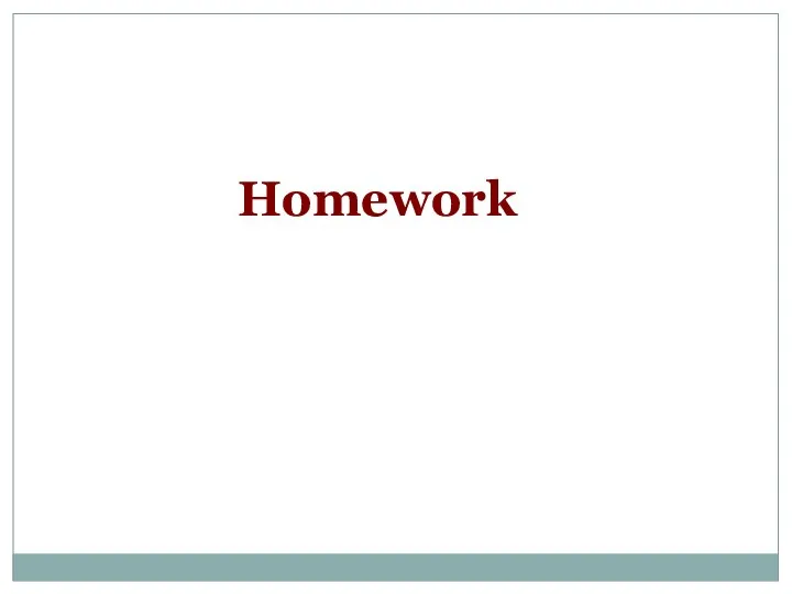 Homework