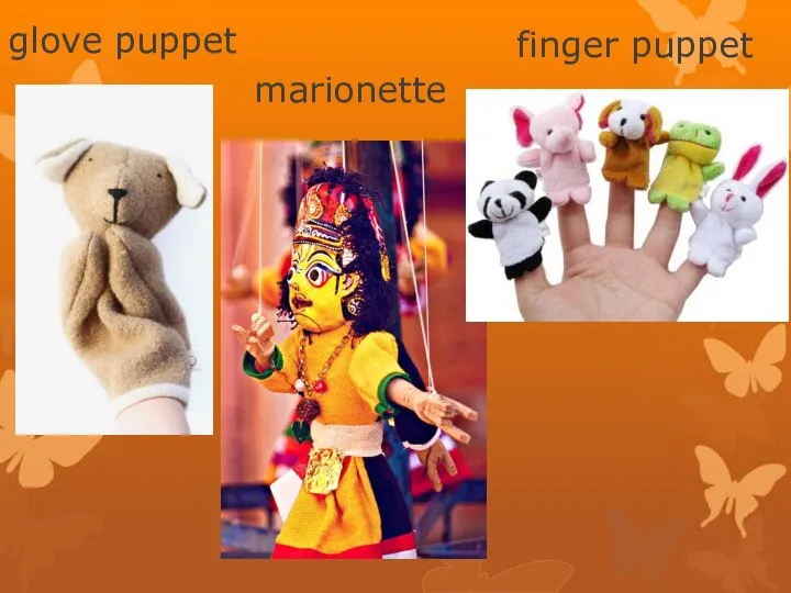 glove puppet finger puppet marionette