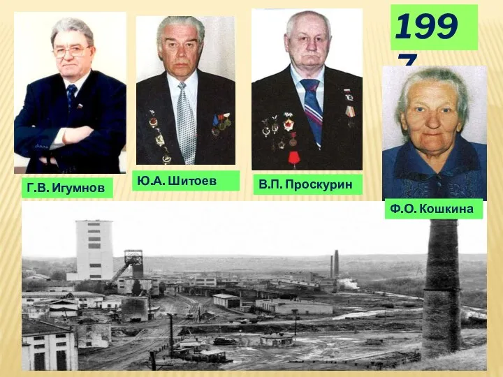 1997 Ю.А. Шитоев Г.В. Игумнов В.П. Проскурин Ф.О. Кошкина