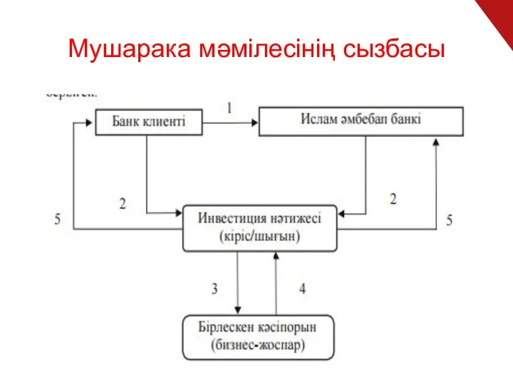 Мушарака мәмілесінің сызбасы