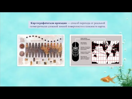 Картографическая проекция — способ перехода от реальной геометрически сложной земной поверхности к плоскости карты.