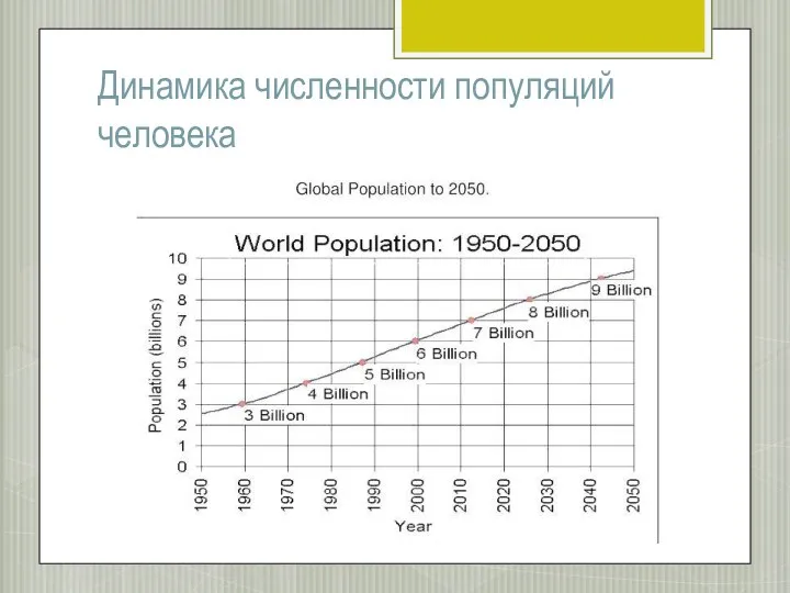 Динамика численности популяций человека