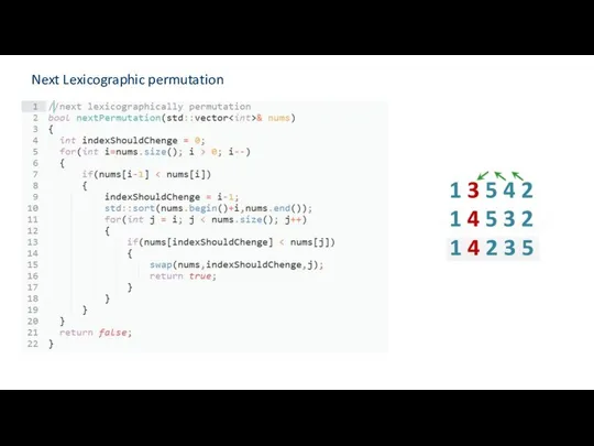 Next Lexicographic permutation