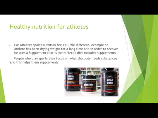 Healthy nutrition for athletes For athletes sports nutrition feels a little