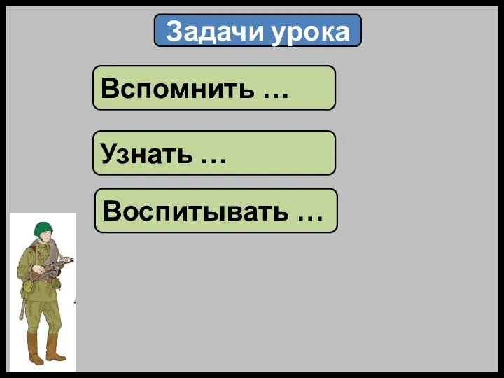 Задачи урока Вспомнить … Узнать … Воспитывать …