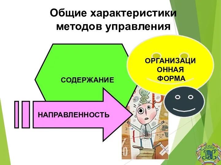 Общие характеристики методов управления