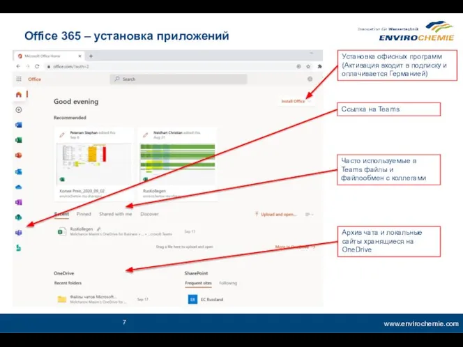 Office 365 – установка приложений Установка офисных программ (Активация входит в