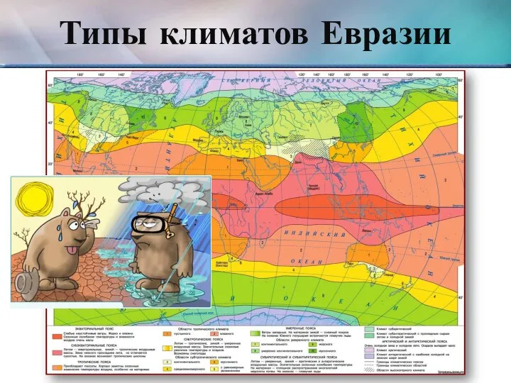 Типы климатов Евразии