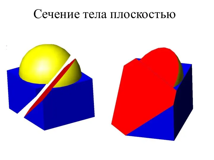 Сечение тела плоскостью